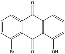 1-bromo-8-hydroxyanthra-9,10-quinone Struktur