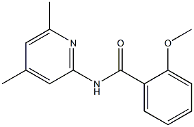 N-(4,6-dimethyl-2-pyridinyl)-2-methoxybenzamide Struktur