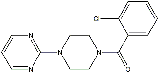 2-[4-(2-chlorobenzoyl)-1-piperazinyl]pyrimidine Struktur