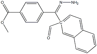 methyl 4-[2-(2-naphthoyl)carbohydrazonoyl]benzoate Struktur