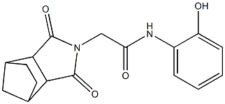 2-(3,5-dioxo-4-azatricyclo[5.2.1.0~2,6~]dec-4-yl)-N-(2-hydroxyphenyl)acetamide Struktur