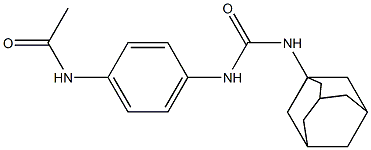 N-(4-{[(1-adamantylamino)carbonyl]amino}phenyl)acetamide Struktur