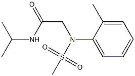 N-isopropyl-2-[2-methyl(methylsulfonyl)anilino]acetamide Struktur