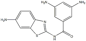 3,5-diamino-N-(6-amino-1,3-benzothiazol-2-yl)benzamide Struktur