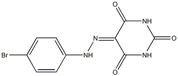 2,4,5,6(1H,3H)-pyrimidinetetrone 5-[(4-bromophenyl)hydrazone] Struktur