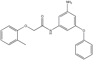 N-(3-amino-5-phenoxyphenyl)-2-(2-methylphenoxy)acetamide Struktur