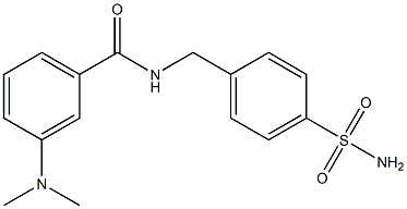 N-[4-(aminosulfonyl)benzyl]-3-(dimethylamino)benzamide Struktur