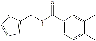 3,4-dimethyl-N-(2-thienylmethyl)benzamide Struktur