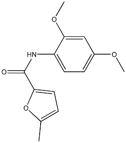 N-(2,4-dimethoxyphenyl)-5-methyl-2-furamide Struktur