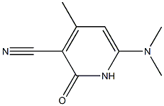 6-(dimethylamino)-4-methyl-2-oxo-1,2-dihydro-3-pyridinecarbonitrile Struktur