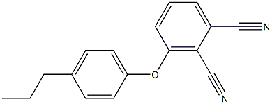 3-(4-propylphenoxy)phthalonitrile Struktur