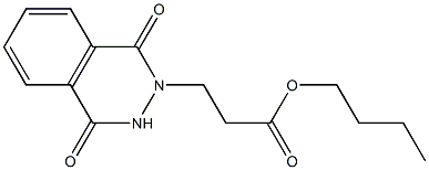 butyl 3-(1,4-dioxo-3,4-dihydro-2(1H)-phthalazinyl)propanoate Struktur