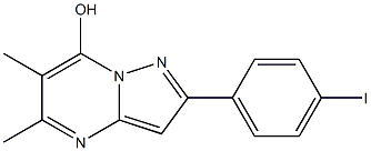 2-(4-iodophenyl)-5,6-dimethylpyrazolo[1,5-a]pyrimidin-7-ol Struktur