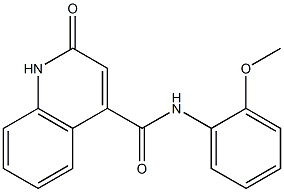 N-(2-methoxyphenyl)-2-oxo-1,2-dihydro-4-quinolinecarboxamide Struktur