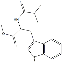 methyl 3-(1H-indol-3-yl)-2-(isobutyrylamino)propanoate Struktur