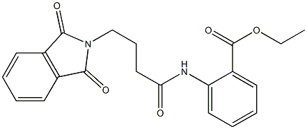 ethyl 2-{[4-(1,3-dioxo-1,3-dihydro-2H-isoindol-2-yl)butanoyl]amino}benzoate Struktur