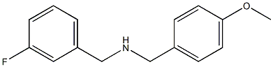 N-[(3-fluorophenyl)methyl][4-(methyloxy)phenyl]methanamine Struktur