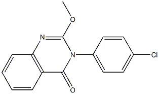 3-(4-chlorophenyl)-2-methoxy-4(3H)-quinazolinone Struktur