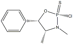 (2R,4R,5S)-2-Chloro-3,4-dimethyl-5-phenyl-1,3,2-oxazaphospholidine-2-thione Struktur