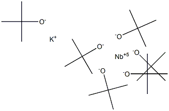 Niobium potassium tert-butoxide, 10% w/v in tert-butanol, 99% (metals basis) Struktur