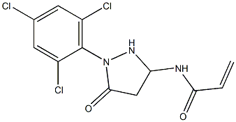 1-(2,4,6-Trichlorophenyl)-3-acryloylamino-5-pyrazolidone Struktur