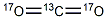 Carbon-13C  dioxide-17O2 Struktur