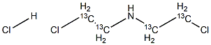 Bis(2-chloroethyl)-13C4-amine  hydrochloride Struktur