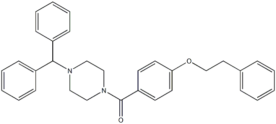 (4-benzhydryl-1-piperazinyl)[4-(phenethyloxy)phenyl]methanone Struktur