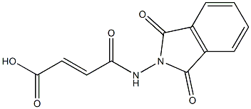 (E)-4-[(1,3-dioxo-1,3-dihydro-2H-isoindol-2-yl)amino]-4-oxo-2-butenoic acid Struktur