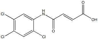 (E)-4-oxo-4-(2,4,5-trichloroanilino)-2-butenoic acid Struktur