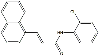 (E)-N-(2-chlorophenyl)-3-(1-naphthyl)-2-propenamide Struktur