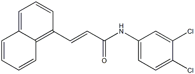 (E)-N-(3,4-dichlorophenyl)-3-(1-naphthyl)-2-propenamide Struktur