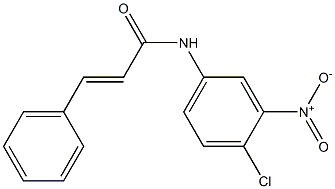 (E)-N-(4-chloro-3-nitrophenyl)-3-phenyl-2-propenamide Struktur