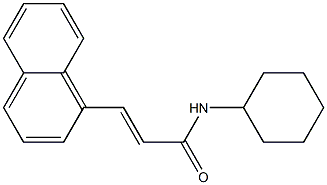 (E)-N-cyclohexyl-3-(1-naphthyl)-2-propenamide Struktur