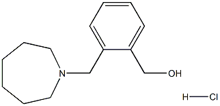 [2-(1-azepanylmethyl)phenyl]methanol hydrochloride Struktur