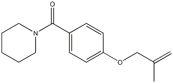 {4-[(2-methyl-2-propenyl)oxy]phenyl}(1-piperidinyl)methanone Struktur