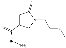 1-(2-methoxyethyl)-5-oxo-3-pyrrolidinecarbohydrazide Struktur