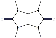 1,3,4,6-tetramethyltetrahydroimidazo[4,5-d]imidazole-2,5(1H,3H)-dione Struktur