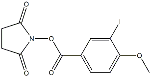 1-[(3-iodo-4-methoxybenzoyl)oxy]-2,5-pyrrolidinedione Struktur