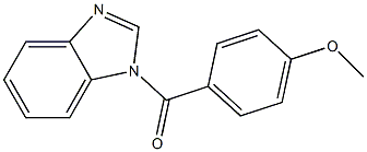 1H-benzimidazol-1-yl(4-methoxyphenyl)methanone Struktur