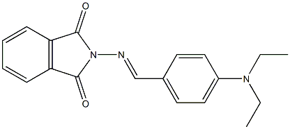 2-({(E)-[4-(diethylamino)phenyl]methylidene}amino)-1H-isoindole-1,3(2H)-dione Struktur