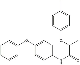 2-(4-methylphenoxy)-N-(4-phenoxyphenyl)propanamide Struktur