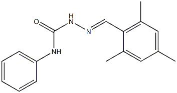 2-[(E)-mesitylmethylidene]-N-phenyl-1-hydrazinecarboxamide Struktur