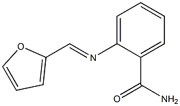 2-{[(E)-2-furylmethylidene]amino}benzamide Struktur