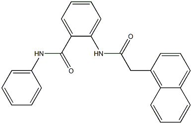 2-{[2-(1-naphthyl)acetyl]amino}-N-phenylbenzamide Struktur