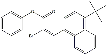 2-bromo-4-(tert-butyl)phenyl (E)-3-(1-naphthyl)-2-propenoate Struktur