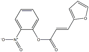 2-nitrophenyl (E)-3-(2-furyl)-2-propenoate Struktur