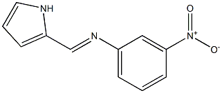 N-(3-nitrophenyl)-N-[(E)-1H-pyrrol-2-ylmethylidene]amine Struktur