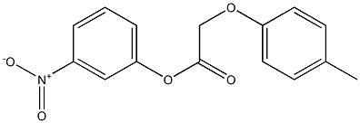 3-nitrophenyl 2-(4-methylphenoxy)acetate Struktur