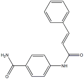 4-{[(E)-3-phenyl-2-propenoyl]amino}benzamide Struktur